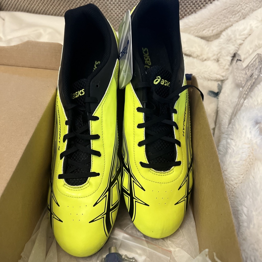 Asics Hypersprint 4 Men's Spike Track Shoes Sz 11 Neon Running Cleats - NEW